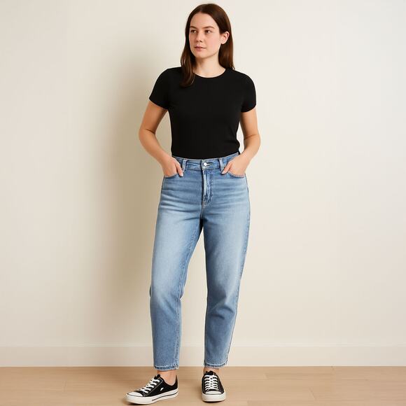 NWOT INC High Rise Tapered Leg Boyfriend Jeans Sz 4 - Picture 11 of 11